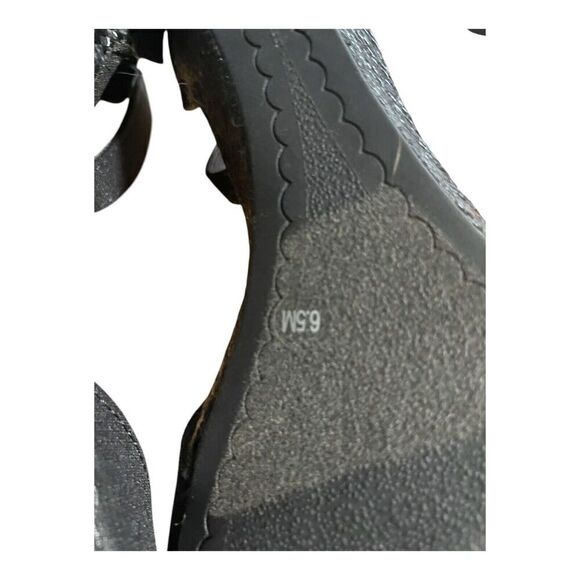 Charter Club Women's Black Gippi Wedge Sandals - Black - 6.5 - Picture 8 of 9